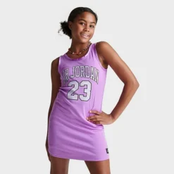 Nike Girls' Jordan Air 23 Jersey Dress Rush Fuchsia - 45B320Â P3R