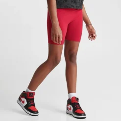 Nike Girls' Jordan Jumpman High-Waisted Bike Shorts Black/Gym Red - 45C299BB R78 -Default Template 7 45C299BB R78 M3