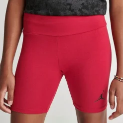 Nike Girls' Jordan Jumpman High-Waisted Bike Shorts Black/Gym Red - 45C299BB R78 -Default Template 7 45C299BB R78 M5