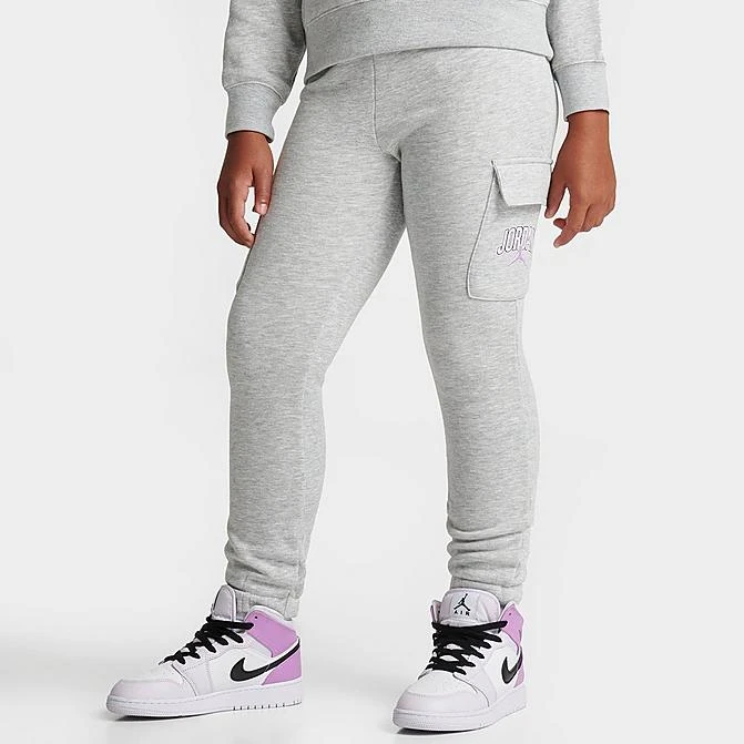 Nike Girls' Jordan Jumpman Cargo Jogger Pants Light Grey Heather - 45C368 G2H 3 Nike Girls' Jordan Jumpman Cargo Jogger Pants Light Grey Heather - 45C368 G2H