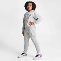 Nike Girls' Jordan Jumpman Cargo Jogger Pants Light Grey Heather - 45C368 G2H 9 Nike Girls' Jordan Jumpman Cargo Jogger Pants Light Grey Heather - 45C368 G2H -Default Template 7 45C368 G2H M2