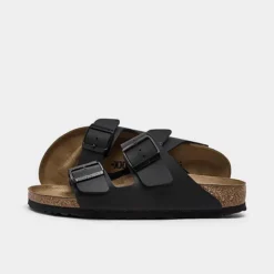 Women's Birkenstock Arizona Birkibuc Sandals Black - 51793 001