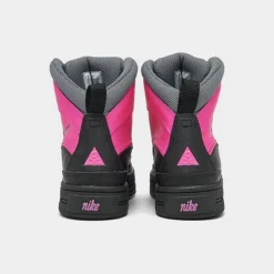 Girls' Big Kids' Nike Woodside 2 High ACG Winter Boots Pink Foil/Black/Cool Grey - 524876 600 -Default Template 7 524876 600 P4