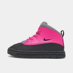 Girls' Toddler Nike Woodside Boots Pink Foil/Black/Cool Grey - 524878Â 600