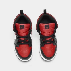 Nike Boys' Toddler Air Jordan Retro 1 Mid Casual Shoes Black/Fire Red/White - 640735 079 -Default Template 7 640735 079 P5