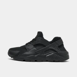Big Kids' Nike Huarache Run Casual Shoes Black/Black/Black - 654275Â 016