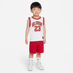 Nike Boys' Infant Jordan HBR Muscle Tank And Shorts Set White/Red - 657559Â R78