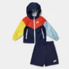 Infant Nike Active Joy Windrunner Jacket And Shorts Set Midnight Navy - 66K469 U90