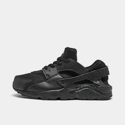 Little Kids' Nike Huarache Run Casual Shoes Black/Black/Black - 704949 016
