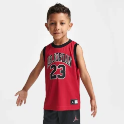 Nike Boys' Toddler Jordan HBR Muscle Tank And Shorts Set Black/Red - 757559 023 -Default Template 7 757559 023 M3