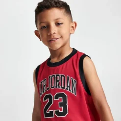 Nike Boys' Toddler Jordan HBR Muscle Tank And Shorts Set Black/Red - 757559 023 -Default Template 7 757559 023 M5