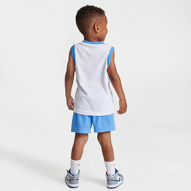 Nike Boys' Toddler Jordan HBR Muscle Tank And Shorts Set Photo Blue/White - 757559 B9F 4 Nike Boys' Toddler Jordan HBR Muscle Tank And Shorts Set Photo Blue/White - 757559 B9F - Image 2