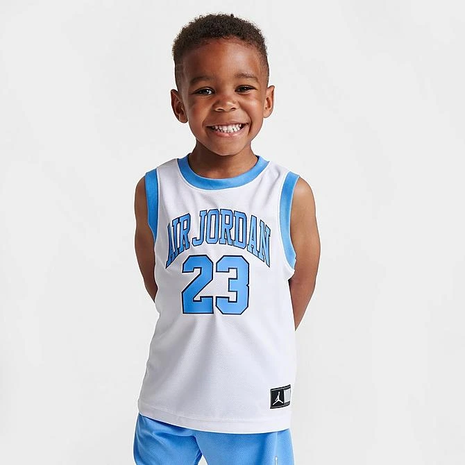 Nike Boys' Toddler Jordan HBR Muscle Tank And Shorts Set Photo Blue/White - 757559 B9F 5 Nike Boys' Toddler Jordan HBR Muscle Tank And Shorts Set Photo Blue/White - 757559 B9F - Image 3