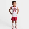 Nike Boys' Toddler Jordan HBR Muscle Tank And Shorts Set White/Gym Red - 757559 R78 -Default Template 7 757559 R78 M1