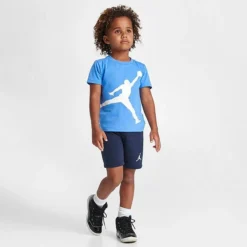Nike Kids' Toddler Jordan Jumbo Jumpman T-Shirt And Shorts Set Midnight Navy - 75C138 U90