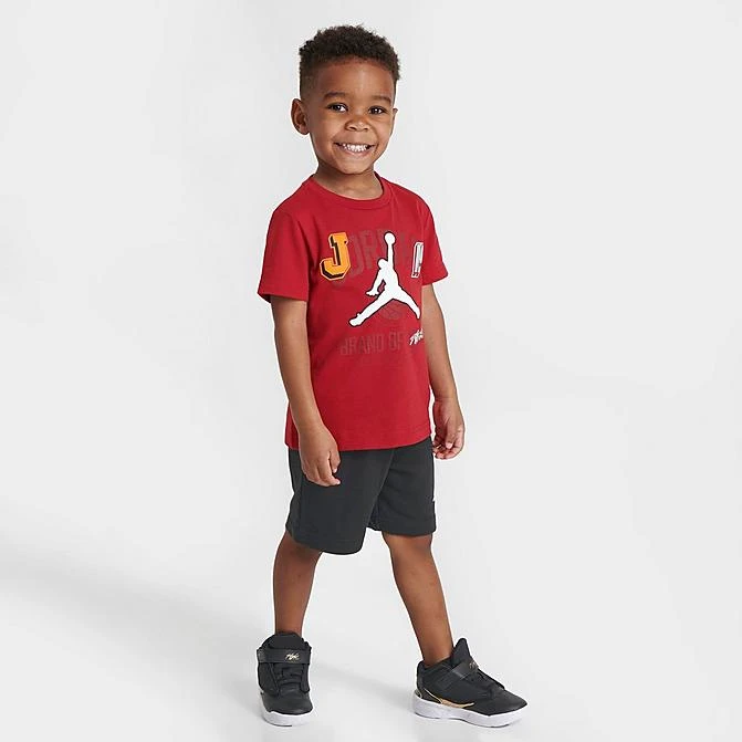 Nike Kids' Toddler Jordan Gym 23 T-Shirt And Shorts Set Red/Black - 75C168 023 3 Nike Kids' Toddler Jordan Gym 23 T-Shirt And Shorts Set Red/Black - 75C168 023