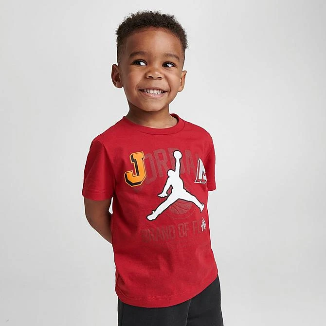 Nike Kids' Toddler Jordan Gym 23 T-Shirt And Shorts Set Red/Black - 75C168 023 5 Nike Kids' Toddler Jordan Gym 23 T-Shirt And Shorts Set Red/Black - 75C168 023 - Image 3