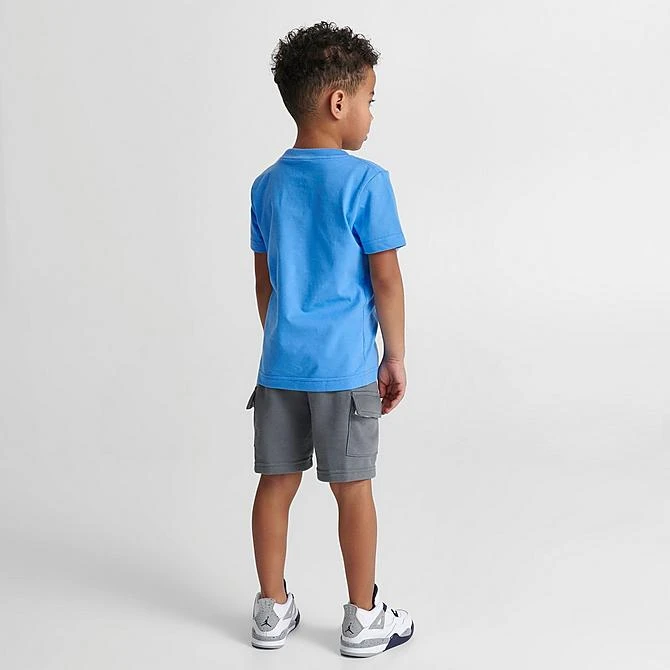 Nike Kids' Toddler Jordan Jumpman Flight T-Shirt And Cargo Shorts Set Blue/Dark Grey - 75C321 M19 4 Nike Kids' Toddler Jordan Jumpman Flight T-Shirt And Cargo Shorts Set Blue/Dark Grey - 75C321 M19 - Image 2