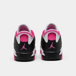 Nike Girls' Big Kids' Air Jordan Retro 6 Low Basketball Shoes Black/Fierce Pink/White - 768878 061 -Default Template 7 768878 061 P4