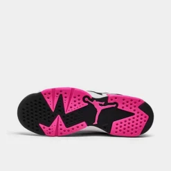 Nike Girls' Big Kids' Air Jordan Retro 6 Low Basketball Shoes Black/Fierce Pink/White - 768878 061 -Default Template 7 768878 061 P6