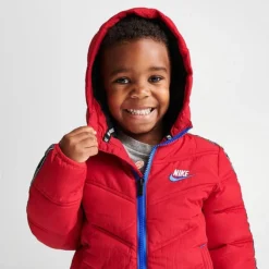 Kids' Toddler Nike Futura Taped Puffer Jacket University Red - 76J728 U10 -Default Template 7 76J728 U10 M5