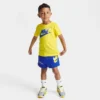 Kids' Toddler Nike HBR Icon T-Shirt And Shorts Set Yellow/Blue - 76K435 U89 -Default Template 7 76K435 U89 M1