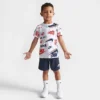 Kids' Toddler Nike Active Joy T-Shirt And Shorts Set White/Midnight Navy - 76K471 BAK -Default Template 7 76K471 BAK M1