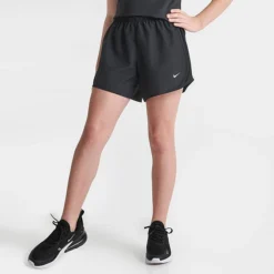 Girls' Nike Dry Tempo Running Shorts Black/White - 848196Â 011