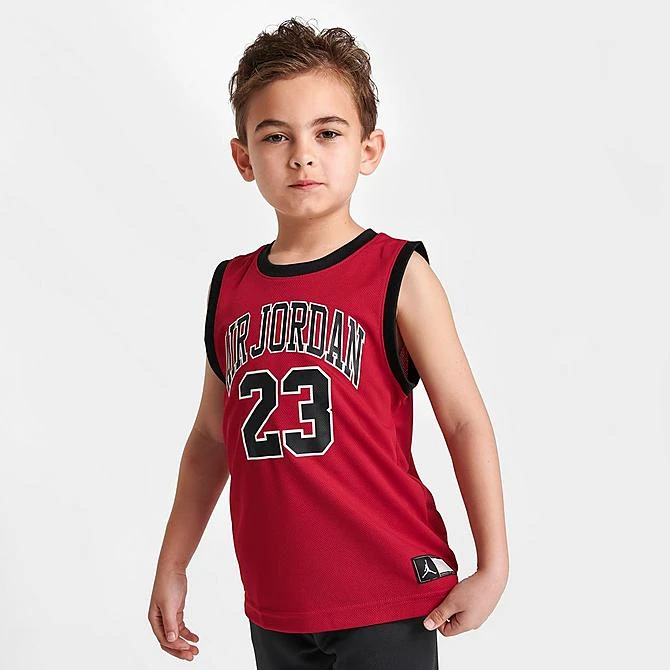 Nike Boys' Little Kids' Jordan HBR Muscle Tank And Shorts Set Red/Black - 857559 023 5 Nike Boys' Little Kids' Jordan HBR Muscle Tank And Shorts Set Red/Black - 857559 023 - Image 3