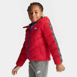 Little Kids' Nike Futura Taped Puffer Jacket University Red - 86J728 U10