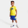 Little Kids' Nike HBR Icon T-Shirt And Shorts Set Yellow/Blue - 86K435 U89 2 Little Kids' Nike HBR Icon T-Shirt And Shorts Set Yellow/Blue - 86K435 U89 -Default Template 7 86K435 U89 M1
