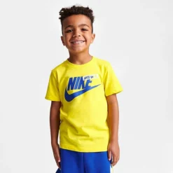 Little Kids' Nike HBR Icon T-Shirt And Shorts Set Yellow/Blue - 86K435 U89 -Default Template 7 86K435 U89 M3