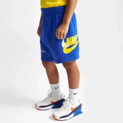 Little Kids' Nike HBR Icon T-Shirt And Shorts Set Yellow/Blue - 86K435 U89 -Default Template 7 86K435 U89 M4