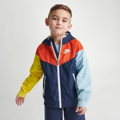 Little Kids' Nike Active Joy Windrunner Jacket And Shorts Set Midnight Navy - 86K469 U90 -Default Template 7 86K469 U90 M3