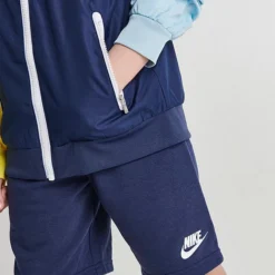 Little Kids' Nike Active Joy Windrunner Jacket And Shorts Set Midnight Navy - 86K469 U90 -Default Template 7 86K469 U90 M6