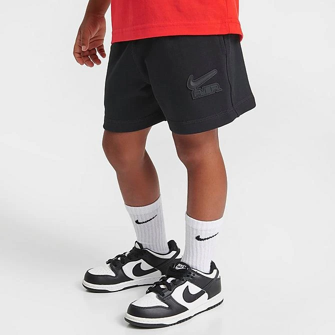 Little Kids' Nike Sportswear Air T-Shirt And Shorts Set Red/Black - 86K520 023 6 Little Kids' Nike Sportswear Air T-Shirt And Shorts Set Red/Black - 86K520 023 - Image 4