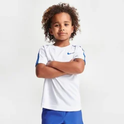 Little Kids' Nike Tennis T-Shirt And Shorts Set White/Blue - 86L000 U89 -Default Template 7 86L000 U89 M3