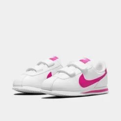 Girls' Little Kids' Nike Cortez Basic SL Casual Shoes White/Pink Prime - 904767G 109 -Default Template 7 904767G 109 P2