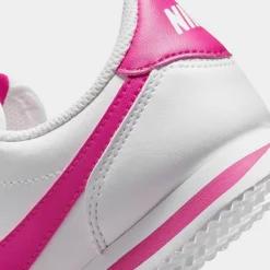 Girls' Little Kids' Nike Cortez Basic SL Casual Shoes White/Pink Prime - 904767G 109 -Default Template 7 904767G 109 P3
