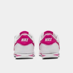Girls' Little Kids' Nike Cortez Basic SL Casual Shoes White/Pink Prime - 904767G 109 -Default Template 7 904767G 109 P4