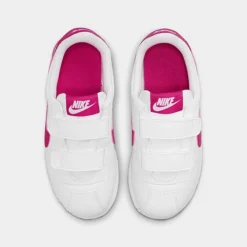 Girls' Little Kids' Nike Cortez Basic SL Casual Shoes White/Pink Prime - 904767G 109 -Default Template 7 904767G 109 P5
