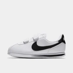 Boys' Little Kids' Nike Cortez Basic SL Casual Shoes White/Black - 904767 102
