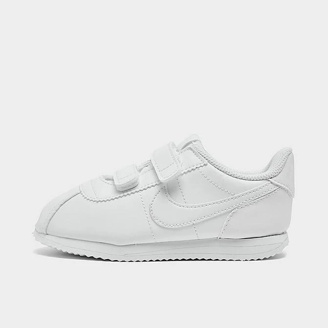 Boys' Toddler Nike Cortez Basic SL Hook-and-Loop Casual Shoes White/White/White - 904769 100 3 Boys' Toddler Nike Cortez Basic SL Hook-and-Loop Casual Shoes White/White/White - 904769 100