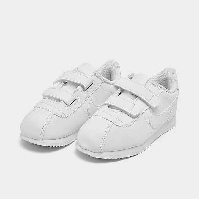 Boys' Toddler Nike Cortez Basic SL Hook-and-Loop Casual Shoes White/White/White - 904769 100 4 Boys' Toddler Nike Cortez Basic SL Hook-and-Loop Casual Shoes White/White/White - 904769 100 - Image 2
