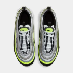Big Kids' Nike Air Max 97 Casual Shoes Pure Platinum/Volt/Black/White - 921522 030 -Default Template 7 921522 030 P5