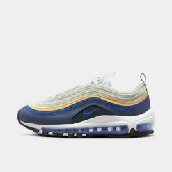 Big Kids' Nike Air Max 97 Casual Shoes Summit White/Racer Blue/Diffused Blue/Laser Orange - 921522 115