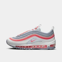Big Kids' Nike Air Max 97 Casual Shoes White/Photon Dust/Indigo Haze/Coral Chalk - 921522 116