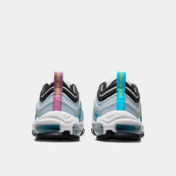 Big Kids' Nike Air Max 97 Casual Shoes Blue Whisper/Opti Yellow/White/Blue Lightning - 921522 408 -Default Template 7 921522 408 P4