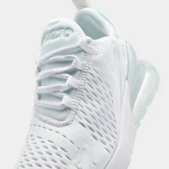 Big Kids' Nike Air Max 270 Casual Shoes White/White/Metallic Silver - 943345 103 -Default Template 7 943345 103 P3