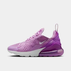 Big Kids' Nike Air Max 270 Casual Shoes Rush Fuchsia/Fuchsia Dream/White/White - 943345Â 501